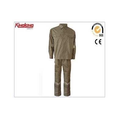 China Supplier 100% Cotton Work Uniform,Reflective Anti-stastic Work Suit