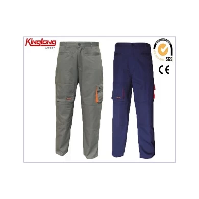 Polybavlněné pracovní kalhoty dodavatele z Číny, levné vícekapsové cargo kalhoty pro muže