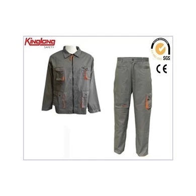 Proveedor de China, pantalones y chaqueta de trabajo Polyotton, uniforme de trabajo al aire libre para hombres