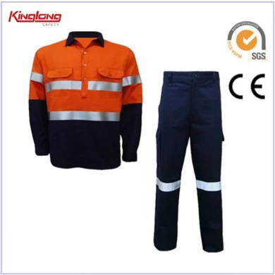 Pantaloni e giacca di sicurezza del fornitore cinese, divisa da lavoro ad alta visibilità per uomo