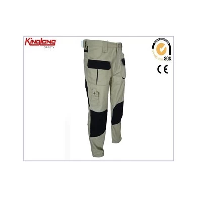China Wholesale 100% Cotton Cargo Pants,Cheap Work Trousers with Knee Pad
