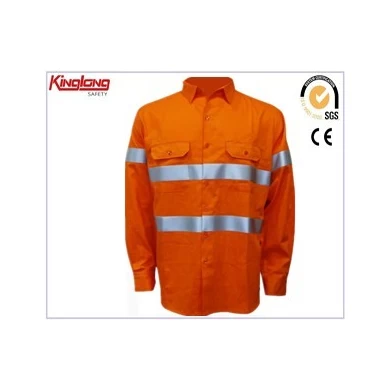 China Wholesale 100% Cotton Jacket,Reflective Safety Workwear Jacket
