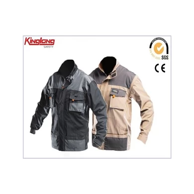 China Wholesale Polycotton Workwear Jacket,Multipocket Work Jacket for Men