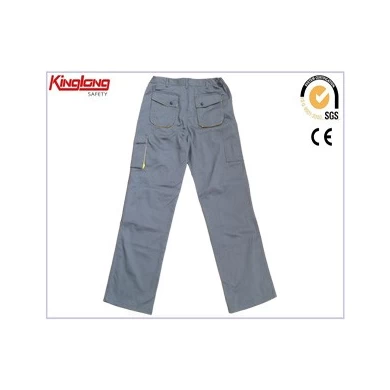Čínský dodavatel odolných pracovních kalhot, oxfordské zesílené šedé nákladní kalhoty
