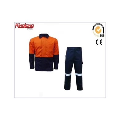 China factory direct sale clothing Hivi 2pieces shirt and pants with high visibility reflectape