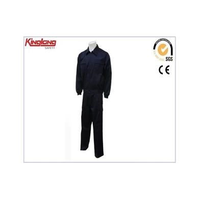 China manufacturer protective garments 2 pcs set dark blue shirt and pants