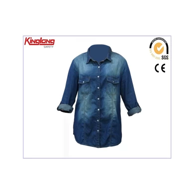 China supplier new arrival chest pockets long coat, single-breasted buttons fashionable long coat