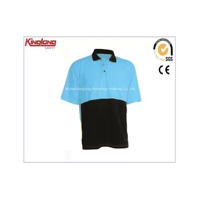 Classic type light blue polo shirts,Hi vis clothes summer wear t shirt price