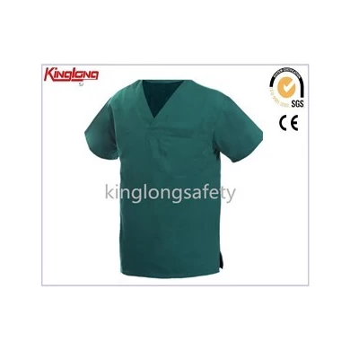 Klassiek ontwerp populaire stijl medische scrubs met v-hals, hoogwaardige functionele en praktische laboratoriumscrubs