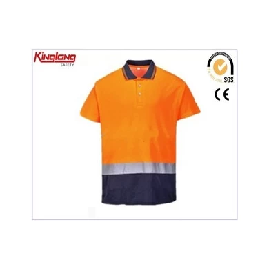 Άνετο μπλουζάκι πόλο από βαμβακερό ύφασμα, πολύχρωμο ανδρικό μπλουζάκι πόλο προς πώληση