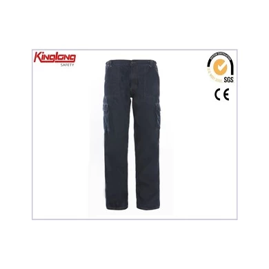 Cotton & poly work clothes jeans on stock, men clothing customize OEM jeans