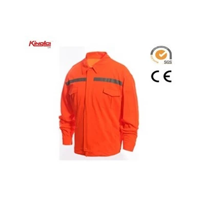 Custom Polyester / Cotton Hi Visibility Clothing, Long Sleeves Safety Vest