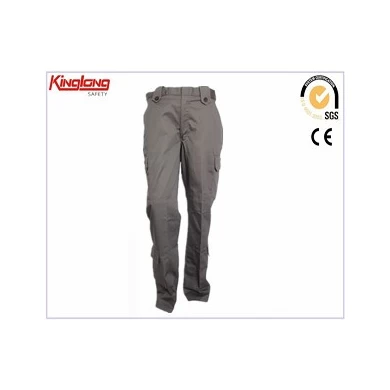 Custom wholesale China supplier high quality mens workwear cargo kaki pants with multi pockets