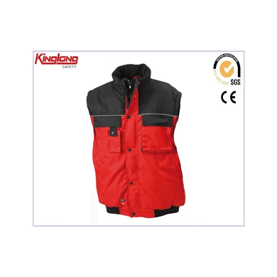 Durable Utility Construction Safety Vest Workwear Waistcoat
