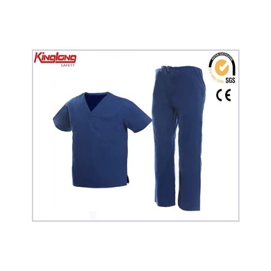 Uniformes médicos cómodos de diseño de moda, uniformes de enfermera OEM fabricados en China
