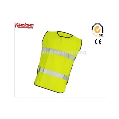 Fluorescenční žlutá vysoce viditelná vesta, reflexní běžecká vesta