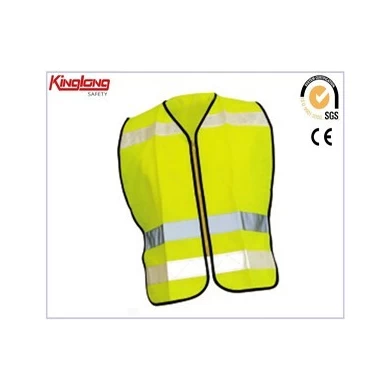 Fluorescent green reflective tape knitting waistcoat,Working vest high quality china manufacturer