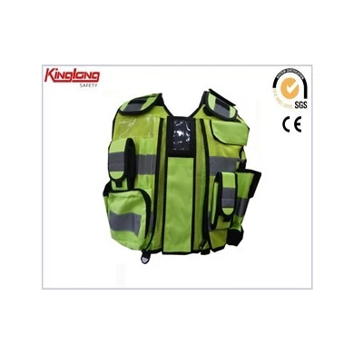 Functioneel ontwerp kleurrijk vest met meerdere zakken, hot style werkkledingvest van de Chinese fabrikant