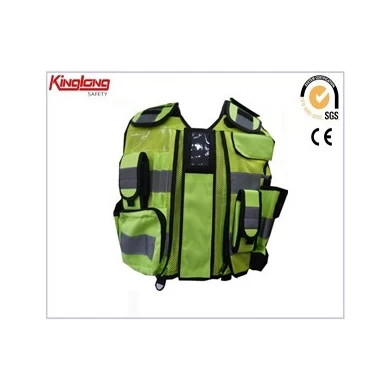 Colete de vestuário de trabalho masculino hi vis funcional de alta qualidade, colete de trabalho com design mais recente fabricante da china