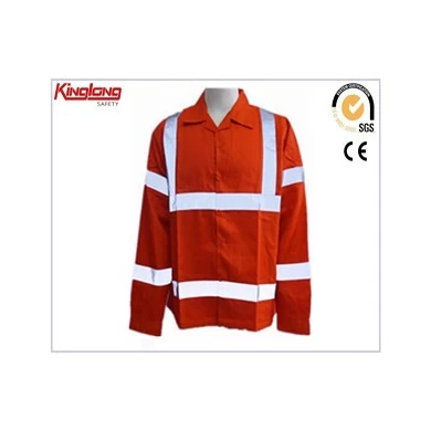 Good quality best price mens wear jacket,Reflective tape red color jacket china supplier