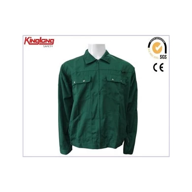 Chaqueta de ropa de trabajo verde para la venta, uniforme de chaqueta de ropa de trabajo verde oscuro