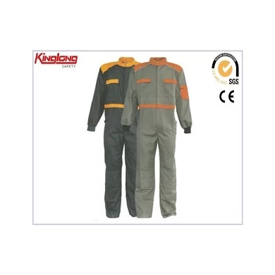 Grey workwear high quality cotton coverall,One piece work wear clothes for sale