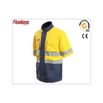 HIVI refletive suit wholesale,  high visibility workwear coverall with reflective tape