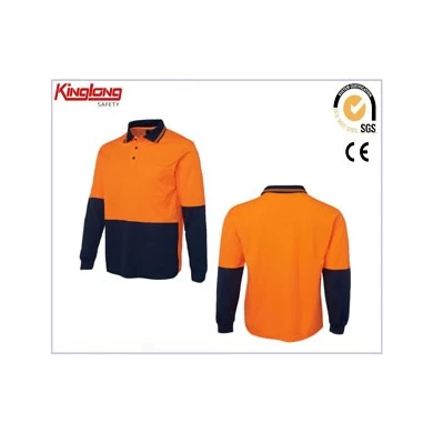 Hola Vis manga corta Seguridad en el Trabajo la camiseta del polo, HI VIS algodón Comfort de la camiseta del top de alta visibilidad Ropa de trabajo