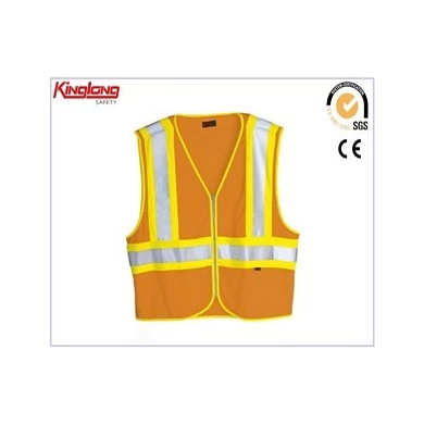 Colete de segurança reflexivo para roupas de trabalho de verão de alta visibilidade, tecido de algodão poli de alta qualidade roupas de trabalho de alta visibilidade