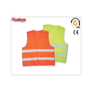 Chaleco de seguridad reflectante de ropa de trabajo de clase 2 de alta visibilidad directamente de fábrica