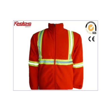Υψηλής ορατότητας μπουφάν Fleece, Reflective Unisex Fleece Jacket, High Visibility Reflective Fleece Jacket Ανθεκτικά ρούχα εργασίας