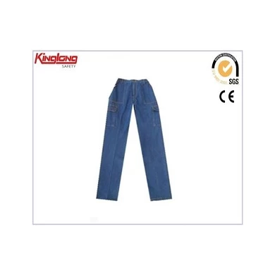 High quality outdoor casual denim jeans, 65%poly35%cotton fabric durable jeans