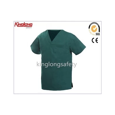 Hospital uniform unisex high quality scrubs, short sleeves custom logo scrubs