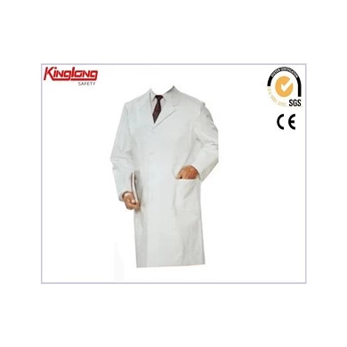 Nemocniční bílý laboratorní plášť, lékařský plášť dobré kvality za nízkou cenu