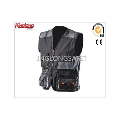 Hot sale fresh and ventilate vest, durable and functional black vest