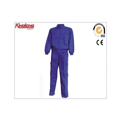 Hot style fashion design coat and pant suit with zipper, polycotton high quality chest pockets suit