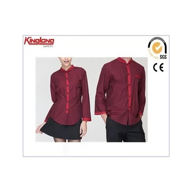 Hotel uniform mens and womens different styles,China manufacturer high quality workwear