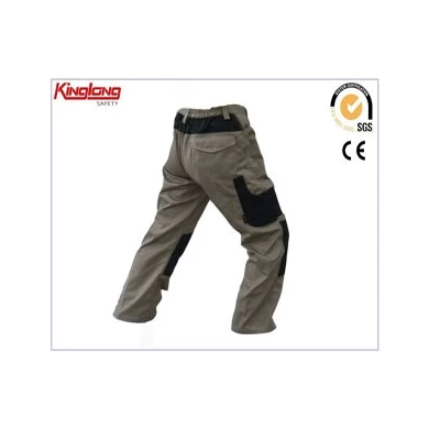 Khaki cargo pants china supplier,Oxford reinforcement canvas work pants