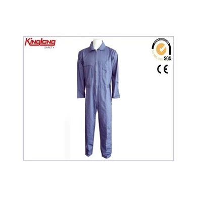 Light blue mens cotton workwear coveralls,China manufacturer T/C work coverall for sale