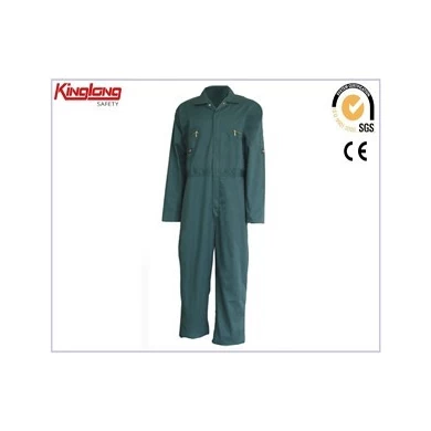 sleeves fada waist leaisteacha mens coverall, saincheaptha lógó sábháilteachta glas coverall