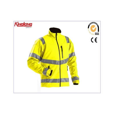 Ανδρικά ρούχα εργασίας Hi Vis ανθεκτικά μακριά μανίκια υψηλής ορατότητας 3 σε 1 Bomber Jacket