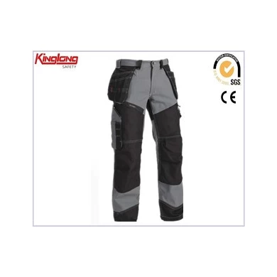 Pantalones de trabajo multibolsillos para hombre con parche en la rodilla,Ropa de trabajo personalizada para hombre Pantalones de trabajo multibolsillos con parche en la rodilla