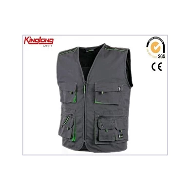 Mens Work Vest,Twill High Quality Mens Work Vest,Two Tone Mens Durable Twill High Quality Mens Work Vest