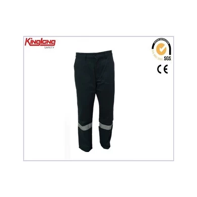 Calças cargo masculinas com fitas reflexivas de alta visibilidade, calças de atacado de preço barato para o trabalho, calças de roupas de trabalho duráveis