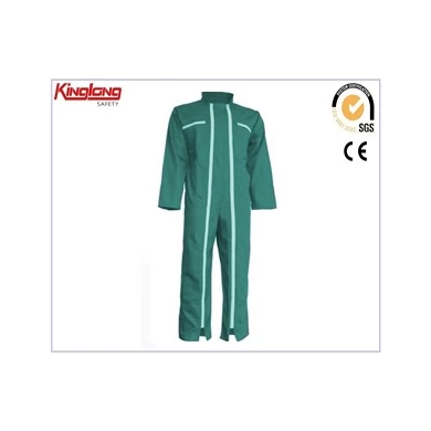 Mens high quality long sleeves coverall, two long zippers chest pockets coverall