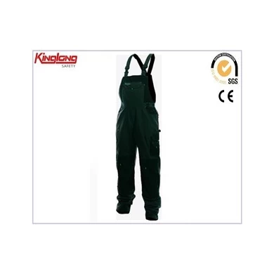 Heren werkkleding katoenen polyester bib brace, TC stof hoge kwaliteit bib broek te koop