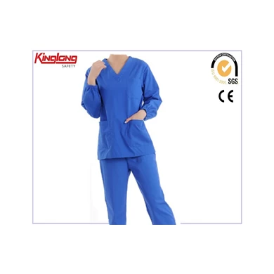 New Women Medical Scrub Sets Nurse Hospital Uniforms Dental Clinic Beauty Salon Long Sleeve Medical Workwear Slim Fit 2107