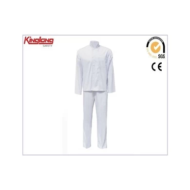 Uusi laadukas valkoinen kokin univormu, muotisuunnittelu öljynkestävä univormu
