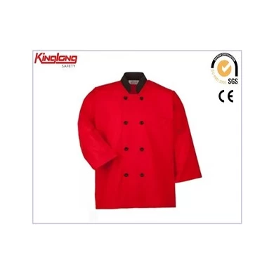 Novo design unissex chef uniforme de cozinha, uniformes de cozinheiro anti-incrustantes de alta qualidade para venda