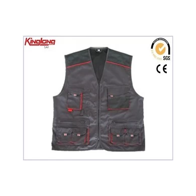 New fashionable high quality multi pockets vest, functional and practical sleeveless vest